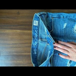Free people straight jeans size 25